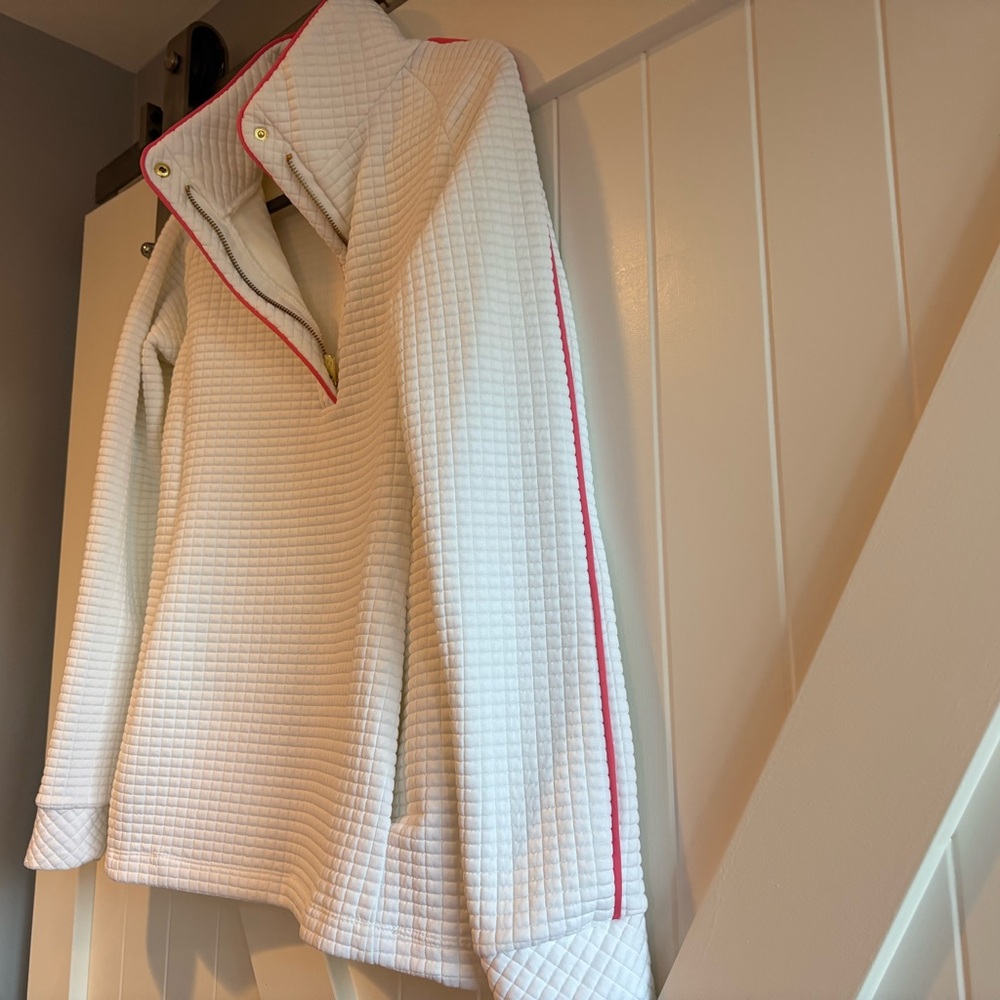 Dudley Stephens White Pearl Pullover in Waffler Knit, Size Small - Picture 4 of 6